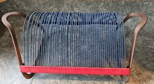 Espositore porta dischi vinile lirico vintage anni 50 45 giri dischi 50 slot - Foto 1 di 4