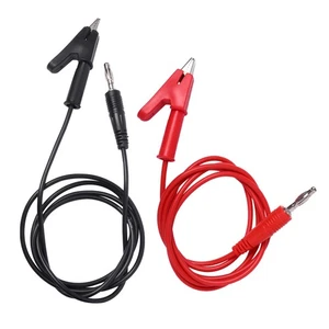 2 Pcs Electrical Test Clips Banana Plug to Wire - Picture 1 of 12