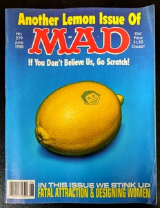 Another Lemon Issue of Mad Magazine #279,  June, 1988. Vintage - Picture 1 of 3