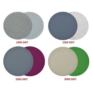 5 Inch Waterproof Sanding Discs Set with Grits of 1000 to 3000 Total of 20pcs - Picture 1 of 9