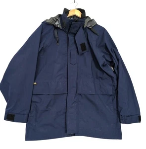 Chaqueta Parka Propper Gore Tex Fowl Weather II Hombres S Azul Cremallera Completa Capucha Lluvia Viento - Imagen 1 de 13