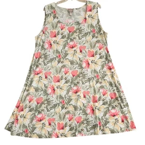 Vestido midi sin mangas con estampado floral multicolor Chico's 3 (Xl-16) - Imagen 1 de 3