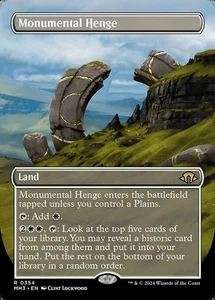 Monumental Henge Borderless Regular - Modern Horizons 3 Magic The Gathering-Nm - Imagen 1 de 1