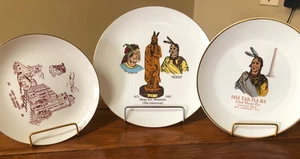 Chief Sleepy Eye 9 1/4” Commemorative Plates 1972, 1982, & 1992  Ishtakhaba - Picture 1 of 5