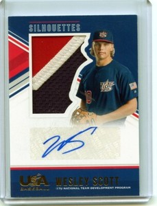 Wesley Scott 2018 USA Stars & Stripes Silhouettes Patch Auto /25 💎Royals RC