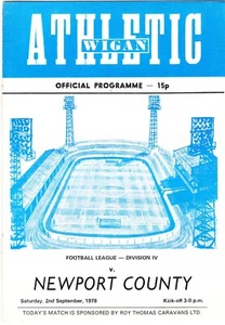 Wigan Athletic v Newport County 1978/79 - Wigans 1st league season - Picture 1 of 2