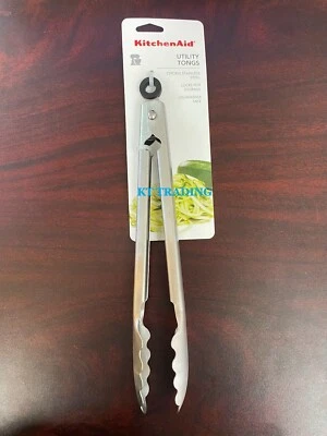 Pinzas para utilitarios KitchenAid de acero inoxidable con cerradura de almacenamiento y aptas para lavavajillas  Foto 1 de 4