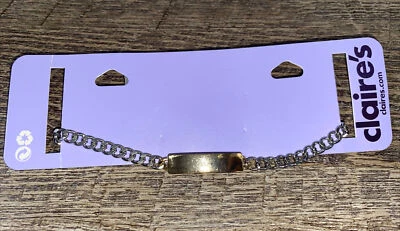 Cadena gargantilla estilo placa con nombre oro plata Claire’s nueva con etiquetas Foto 1 de 2