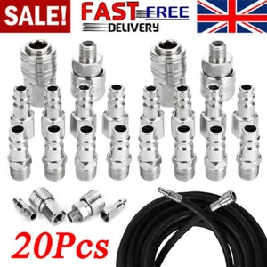 20 PCS Air Line Hose Compressor Fitting Coupling Connector Quick Release 1/4BSP - Picture 1 of 12