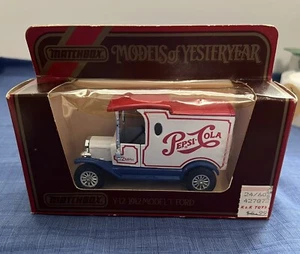 Vintage 1984 Matchbox 1912 MT Ford Pepsi Cola Delivery Truck YesteryearModel NIB - Picture 1 of 6