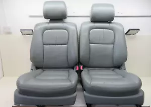 TOYOTA LEXUS SOARER SC400 FRONT GREY LEATHER SEATS PAIR (SEE PHOTOS) 1991-1999 - Picture 1 of 24