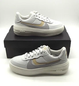 NIKE AIR FORCE 1 PLT.AF.ORM LEDER SNEAKER DJ9946-002 GREY Gr 39 NEU IM KARTON !! - Bild 1 von 3