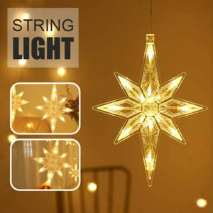 LED Lichterkette Polaris Saugnapf Fensterbeleuchtung Innen Weihnachten Deko - Bild 1 von 12