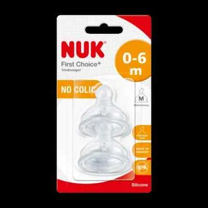 Nuk Trinksauger First Choice+ Silikon, Gr. M (Milch), 0-6 Monate, 2 Stk - Bild 1 von 3