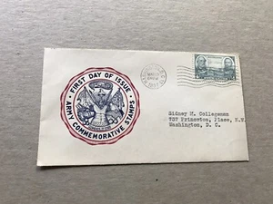 US 1937 FDC #788 US Military Academy +Fidelity Cachet?+ 03/23/37 DC CDS +Neat - Picture 1 of 2