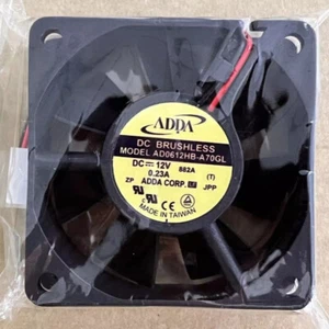 1PCS New ADDA AD0612HB-A70GL DC12V 0.23A 60x60x25mm 2 Pin Case/CPU Cooling Fan - Afbeelding 1 van 5