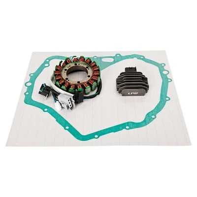 Magneto Stator + Voltage Rectifier + Gasket For SuzE2i LTF 400F King Quad 08-09 - Image 1 of 4