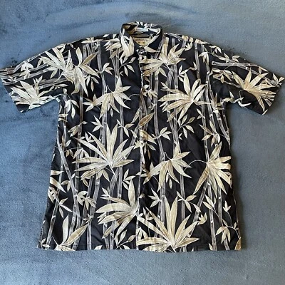 Camisa de hombre Bamboo Cay manga corta con botones cuello hawaiano pequeña Foto 1 de 4