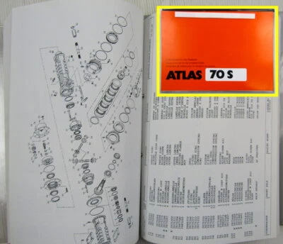 Atlas 70S Radlader Ersatzteilliste Spare parts list Catalogue de pieces - Bild 1 von 2
