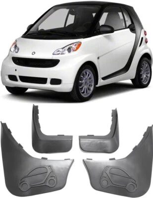 Genuine Front & Rear Splash Guards Mud Flaps For 2008-2015 Smart ForTwo W451 - Image 1 of 4