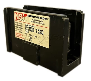 NSi AM-P1-P1 Power Distribution Block, Modular, 600Vac, 350 Amp, 6 AWG-350 KCMIL - Bild 1 von 6