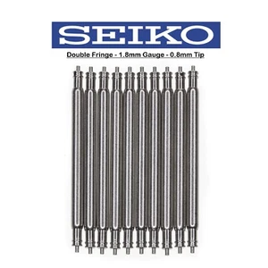 NEW SEIKO 10PC 21 mm 1.8mm Regular Spring Bars SEIKO Non Magnetic Stainless 10 - Picture 1 of 3