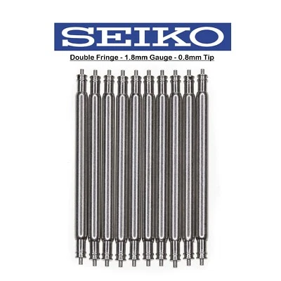 NEW SEIKO 10PC 20mm 1.8mm Regular Spring Bars SEIKO Non Magnetic Stainless 10 - Image 1 of 3