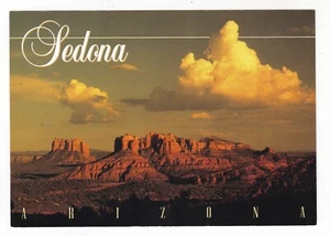 SEDONA ARIZONA CATHEDRAL ROCK PANORMIC SANDSTONE BUTTE POSTCARD AZ ! - Picture 1 of 2