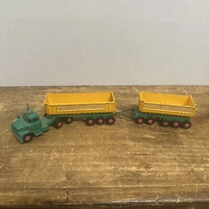 VINTAGE LESNEY MATCHBOX KING SIZE K-16 DODGE TRACTOR WITH TWIN TIPPERS 1960's - Picture 1 of 11