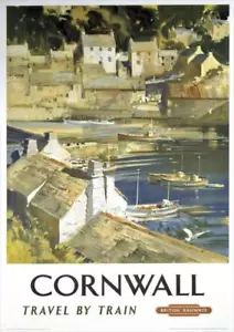 Cornwall 3 | Travel by Train | British Railways | Vintage Poster | A1, A2, A3 - Picture 1 of 1