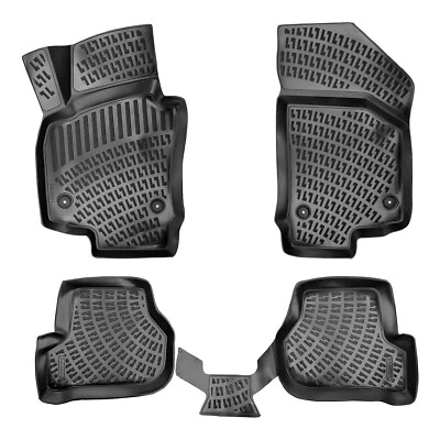 Car Floor Mats Liners For Seat Altea 2004-2015 All Weather Heavy Duty Auto Rugs - Image 1 of 4