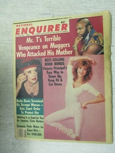 NATIONAL ENQUIRER MAGAZINE NOV 29, 1983 VICTORIA PRINCIPAL BETTE DAVIS MR T. - Picture 1 of 2