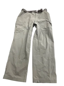 Cabelas Mens green Lightweight Nylon Outdoor Cargo Pants W34 L30 SKU 8329 - Picture 1 of 16