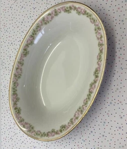 Tirschenreuth Rosedale#2753- 10" PT Oval Serving/ Vegetable Bowl MI Bavaria - Picture 1 of 7