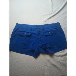 Arizona Y2K blaue Micro Mini Shorts Baumwolle Damen Junior Größe 11 - Bild 1 von 3