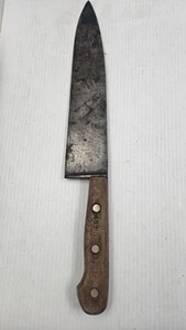 Coltello da chef vintage Dexter 48910 in acciaio al carbonio lama 10" - Foto 1 di 5