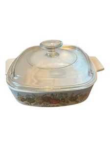 Corning Ware Spice of Life L'Echalote 1 Quart Auflaufform A-1-B Pyrex Deckel A 7 C - Bild 1 von 9
