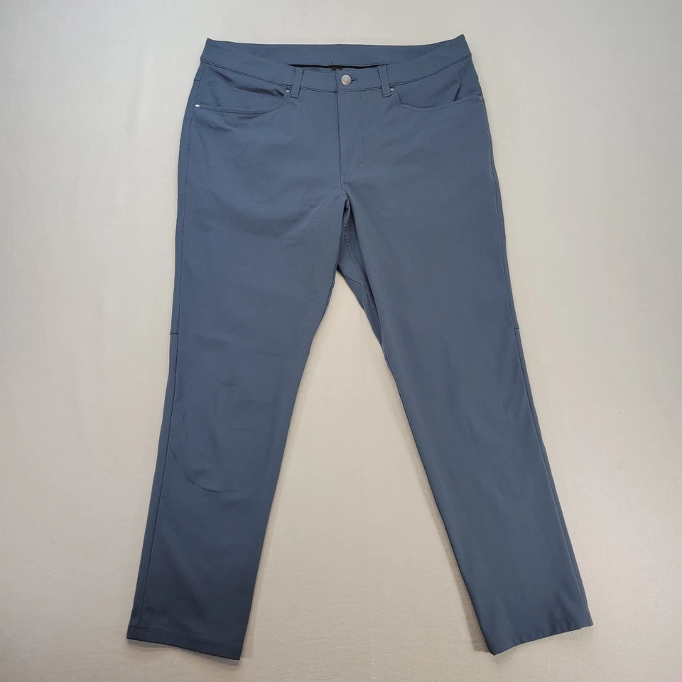 Pantalones Lululemon Para Hombre 33x29 Azul ABC Delgados Warpstreme Atléticos M5AD8S Foto 1 de 4