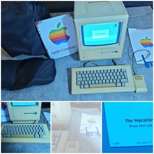 ★★1ER APPLE MACINTOSH 128K SEHR GUTER ZUSTAND +HÜLLE MIT SIGNATUREN, ÜBERARBEITET★★ - Bild 1 von 5
