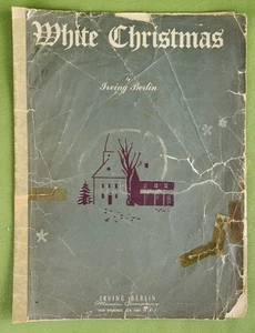 VTG White Christmas, by Irving Berlin Vintage Sheet Music 1942 - Picture 1 of 3