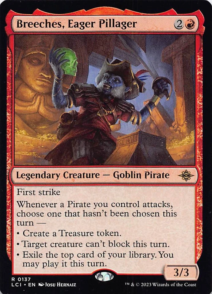 Breeches, Eager Pillager R The Lost Caverns of Ixalan 137 NM - Image 1 of 1