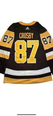 Camiseta deportiva auténtica Adidas firmada por Sidney Crosby de los Pittsburgh Penguins certificado de autenticidad PSA Foto 1 de 4