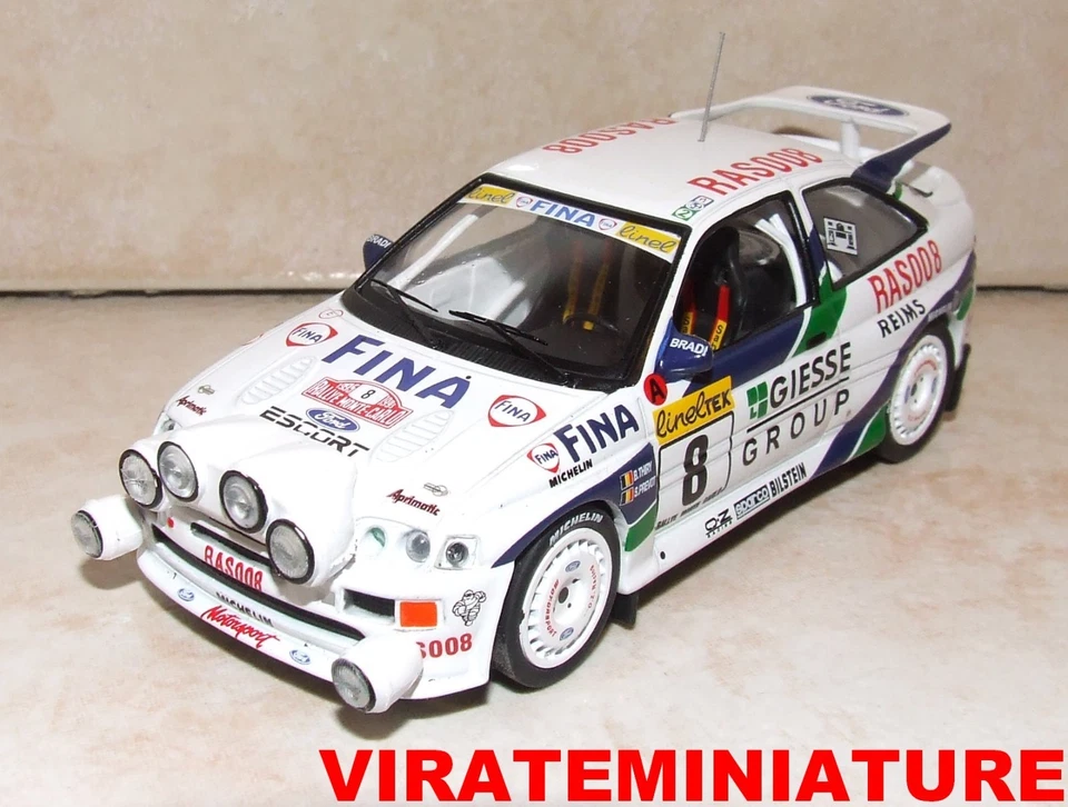 FORD ESCORT RS COSWORTH 5TH RALLYE MONTE CARLO 1995 BRUNO THIRY IXO RAC404B 1/43 - Image 1 of 1
