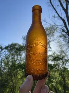 Botella de refresco Trigge & McCaffrey Cossack Kumyss Mount Vernon NY Loop Seal - Imagen 1 de 19
