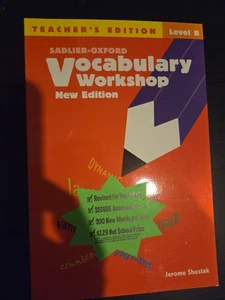Sadlier-Oxford Vocabulary Workshop Teacher's Edition Level B (New Edition: 2005) - Picture 1 of 1