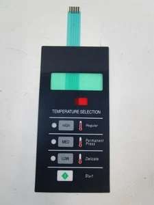 NEW 9801-077-001 REV-C Blue Membrane TouchPad For 50Lb/80Lb Dexter Dryer - Picture 1 of 3