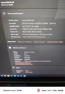 Lenovo Yoga Pro 9i 16" Touch 185H GeForce 4050 32GB 1TB SSD Win 11 Home - Picture 1 of 8