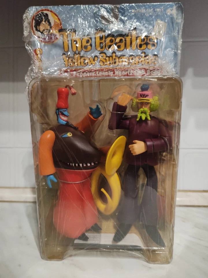 George With Snapping Turk- The Beatles McFarlane Toys Yellow Submarine VTG NEW - Immagine 1 di 4