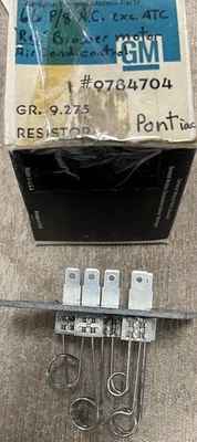NOS 1966 Pontiac Bonneville Grand Prix 2+2 Star Chief A/C Blower Motor Resistor - Image 1 of 4