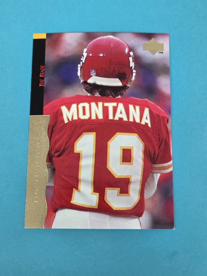 1995 Upper Deck Joe Montana Box Set #26 The Trade Chiefs FOOTBALL Card 4I - Image 1 of 2